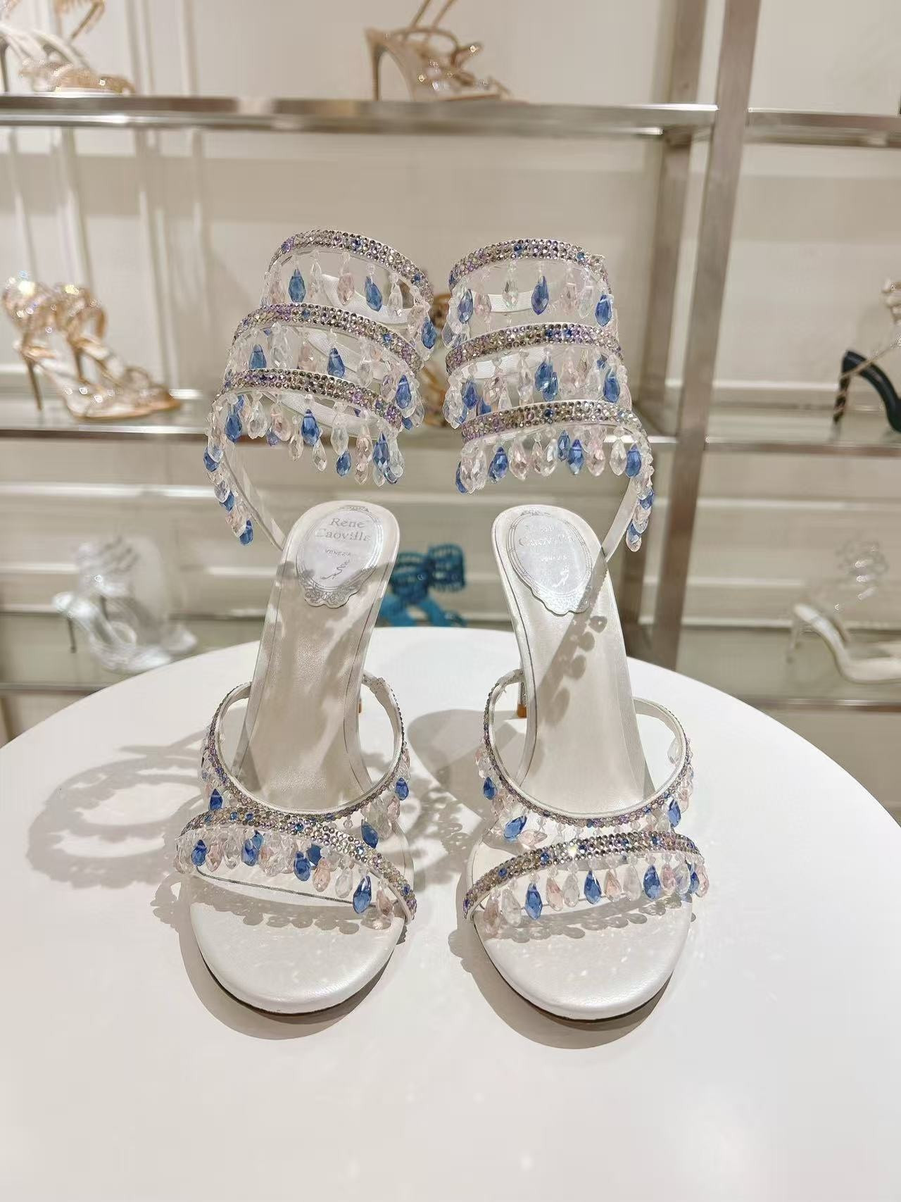 UA RENÉ CAOVILLA CHANDELIER SANDAL 95mm