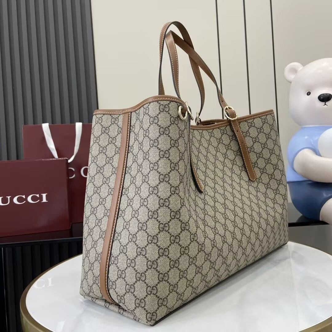 Gvc*1 GG Emblem Maxi Tote Bag 45.5x30x16cm (Without Original Box)