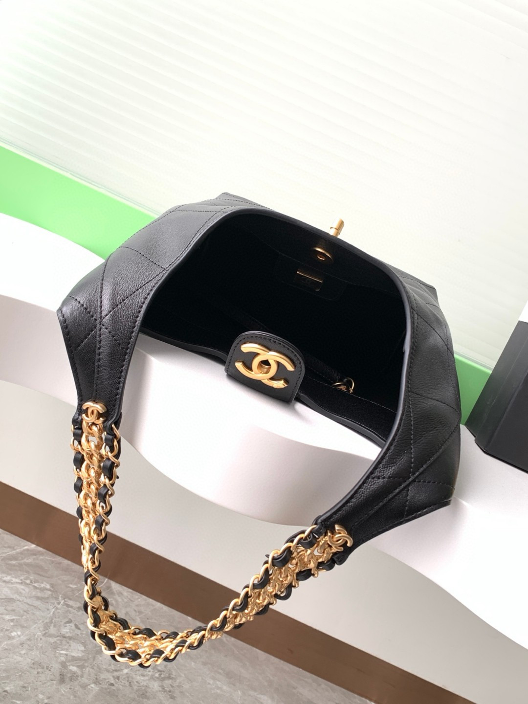 Ch**el Hobo Bag AS5410 27x 23x 10cm