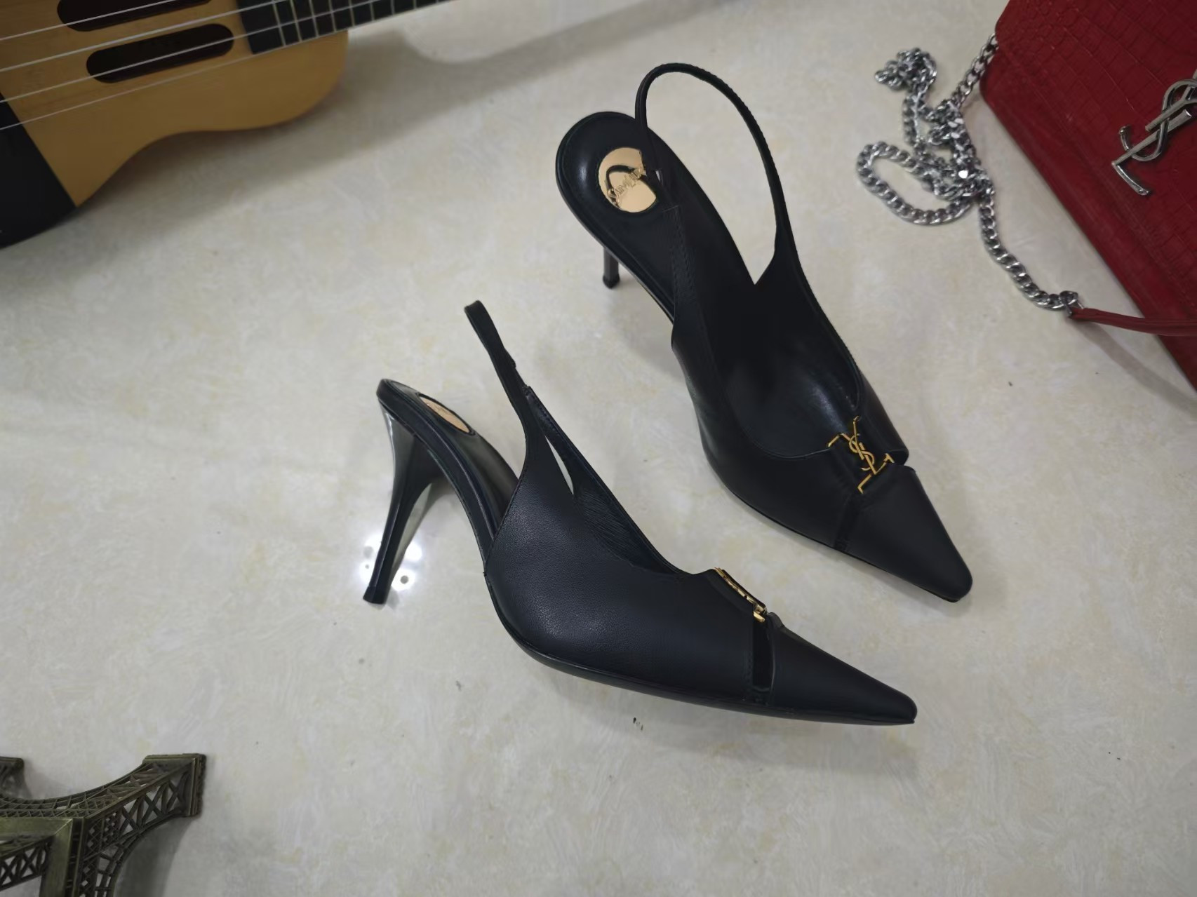 UA Y51 Sa1nt Lau*nt Slingback Pumps