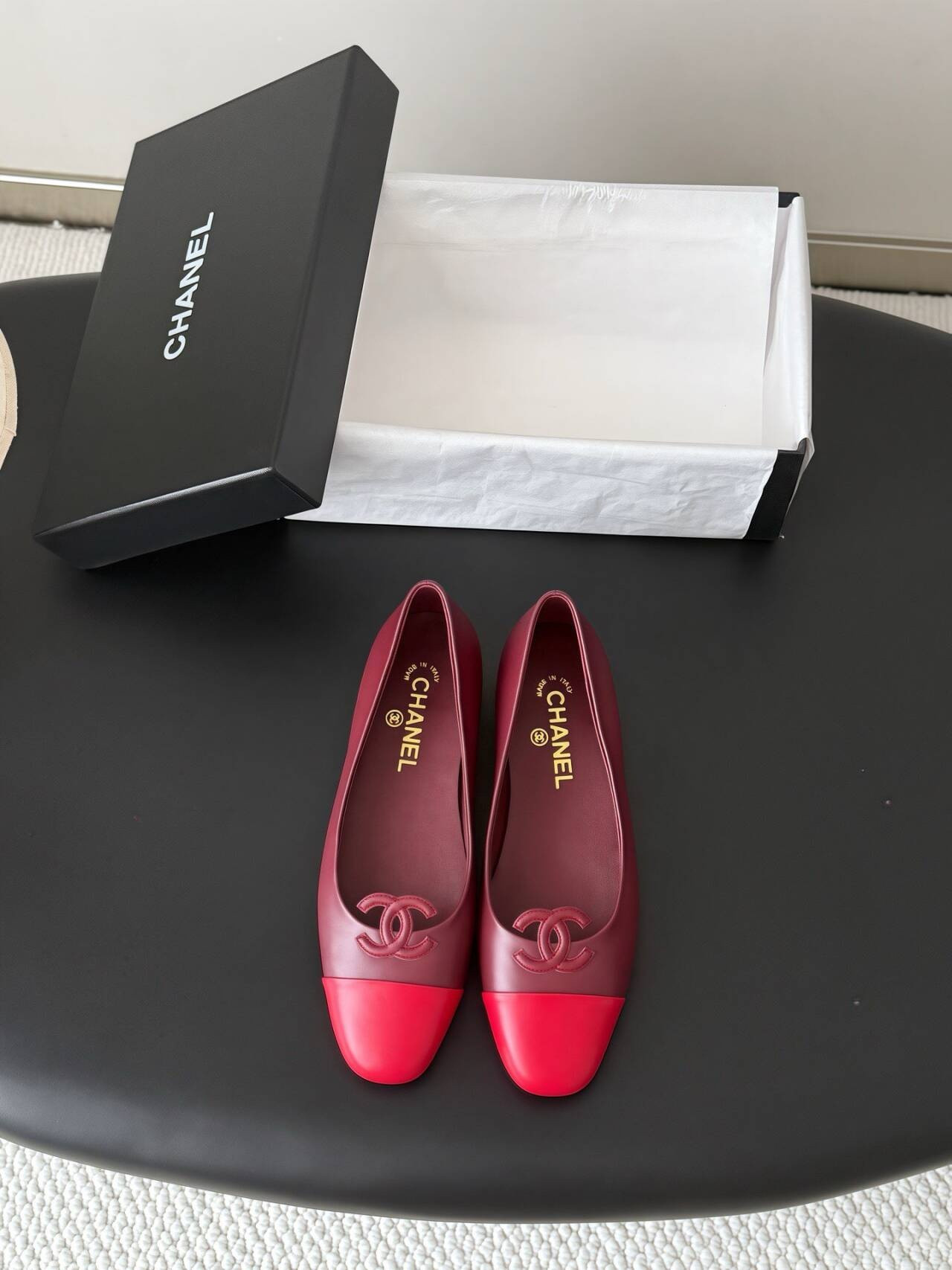 UA Ch**el Leather Ballet Flats