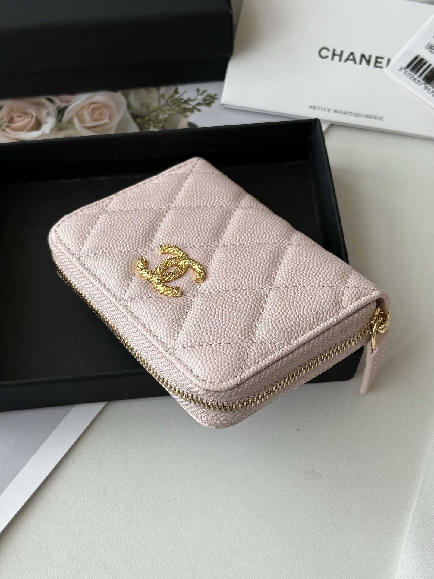 Ch**el Zippered Coin Purse AS5078 11x7.5x2cm