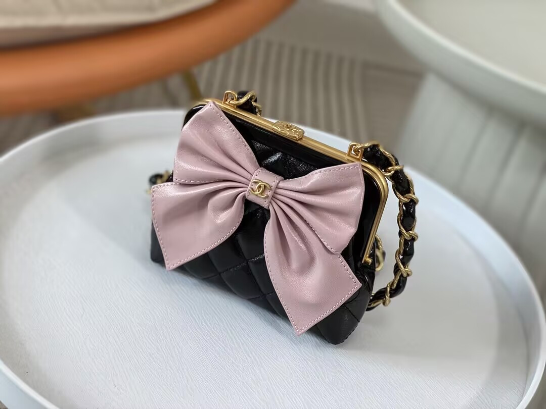 Ch**el CLUTCH WITH CHAIN 12 × 13 × 4 cm