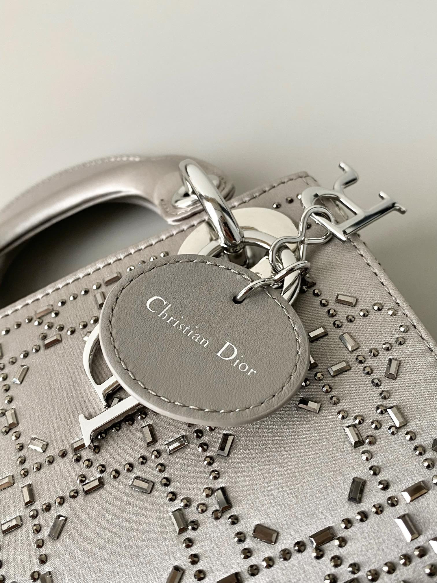 MINI LADY D10r BAG GRAY 6.5 X 6 X 3 INCHES