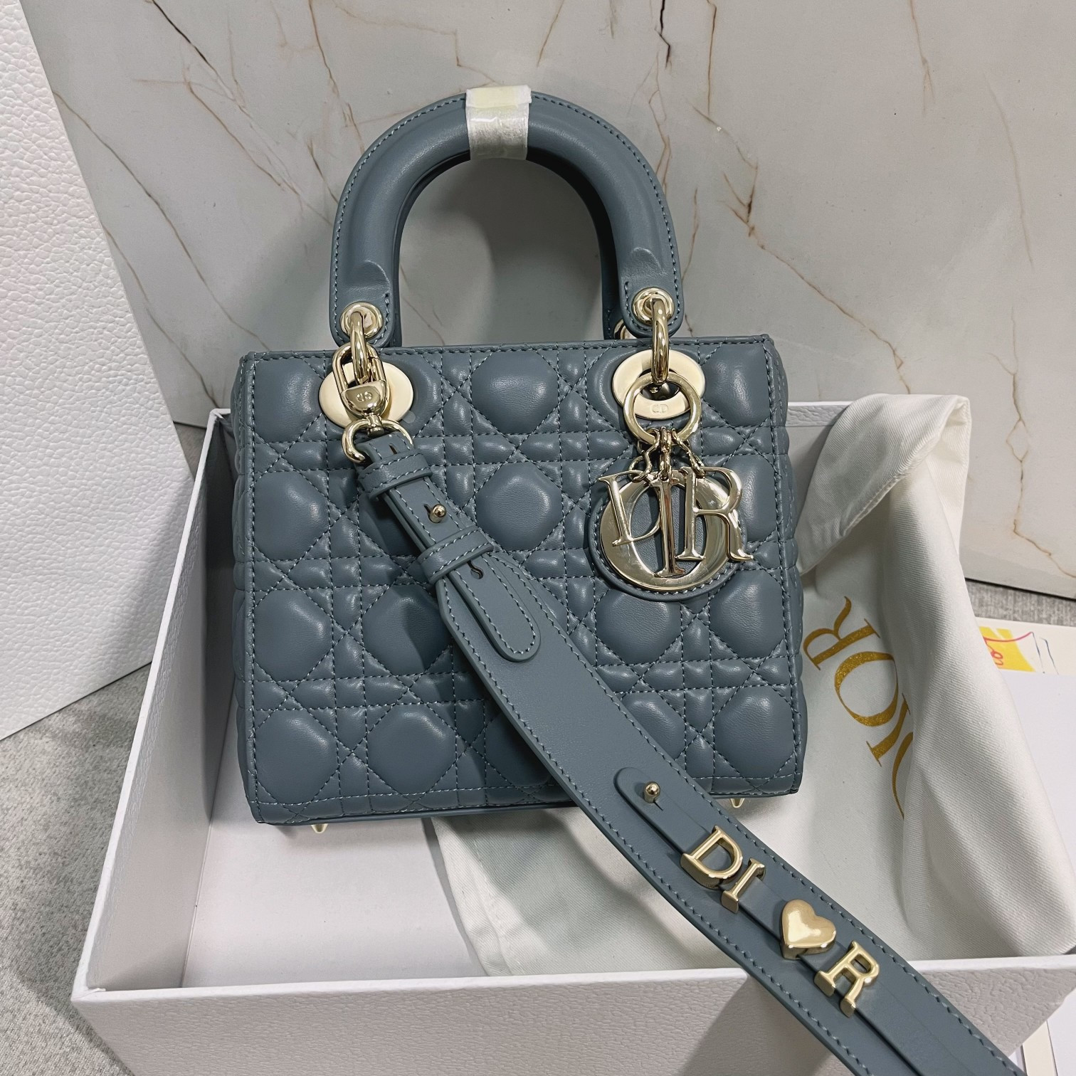 Small Lady D10r My ABCD10r Bag  Cloud Blue 8 x 6.5 x 3 inches