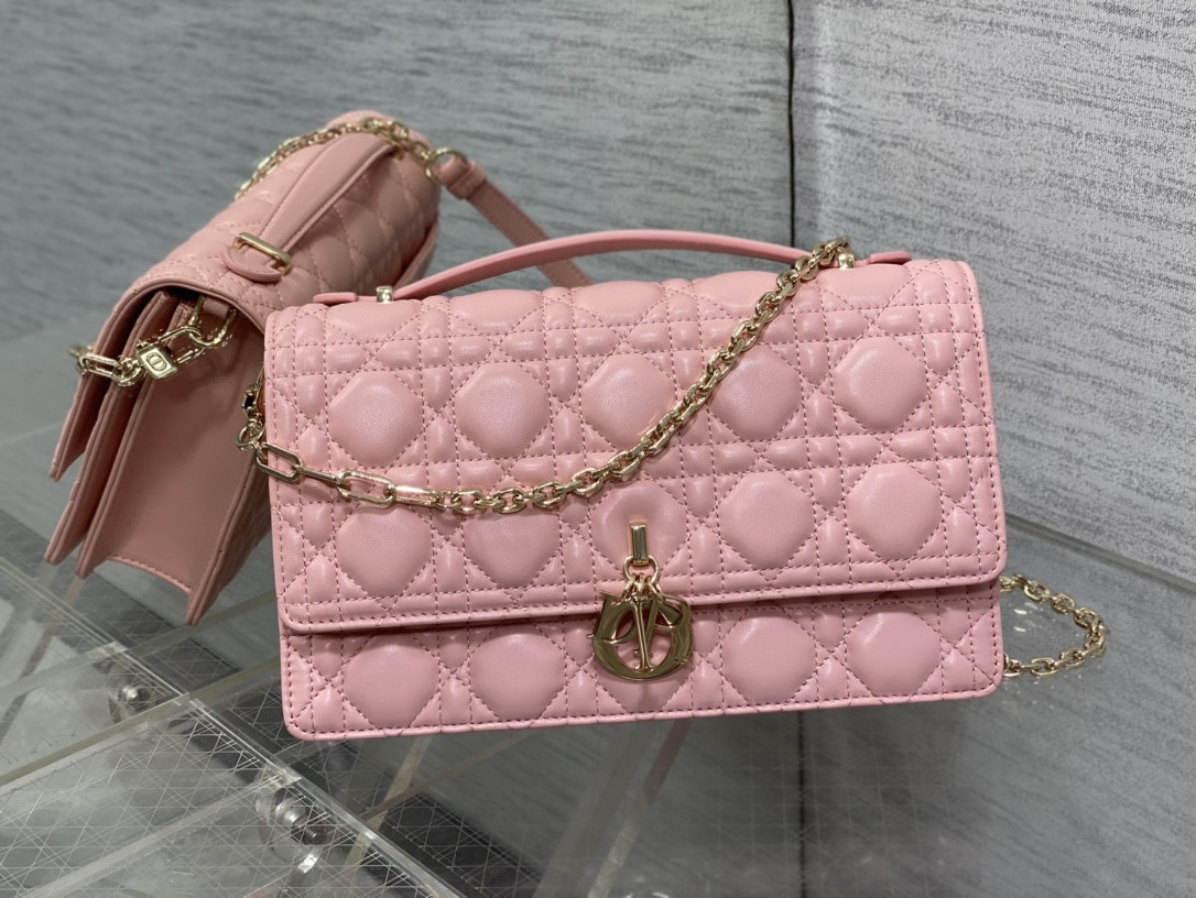 My D10r Top Handle Bag Melocoton Pink 9.5 x 5.5 x 3 inches