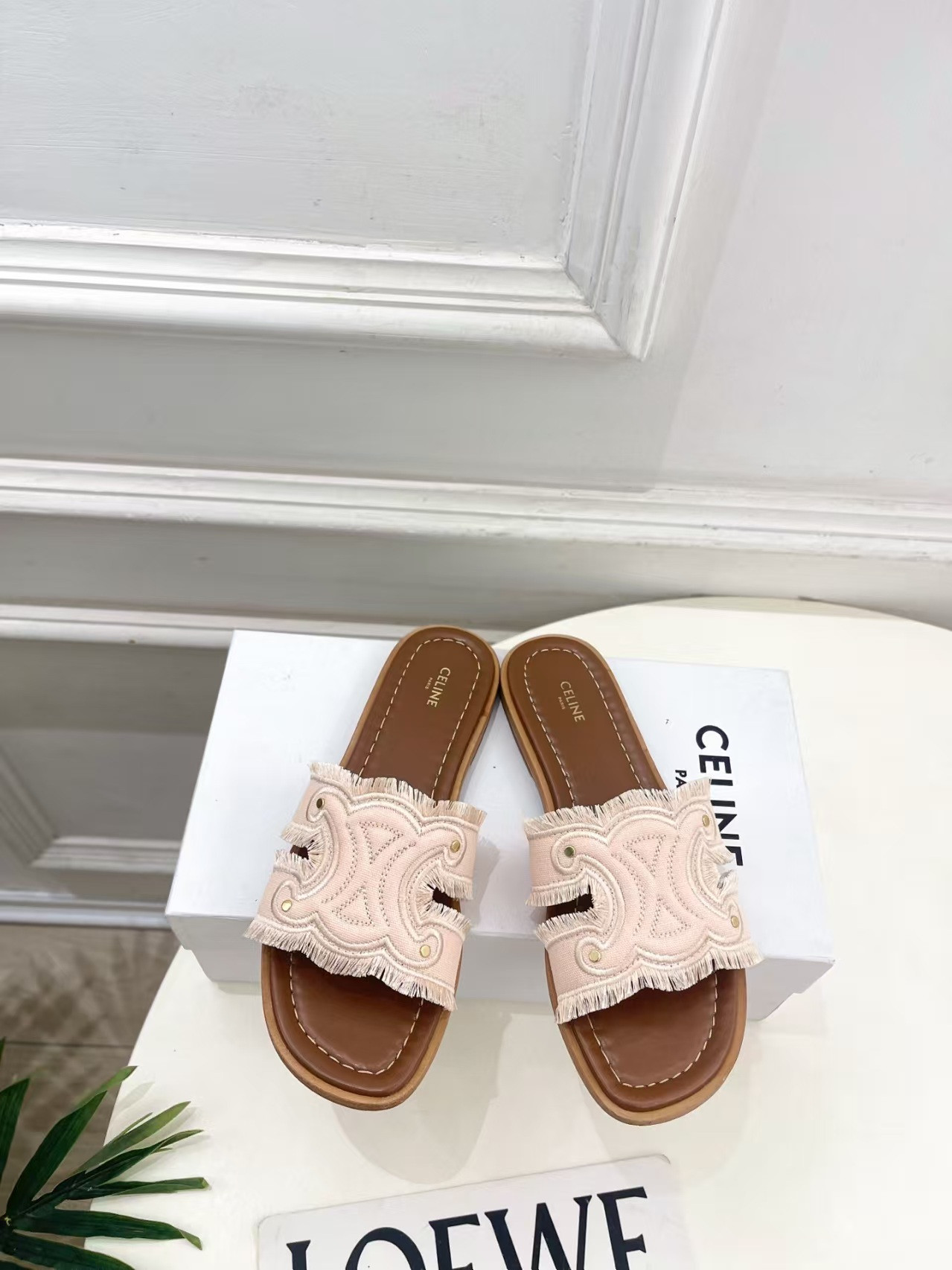 UA Ce1i*e Marina Fringed Mule