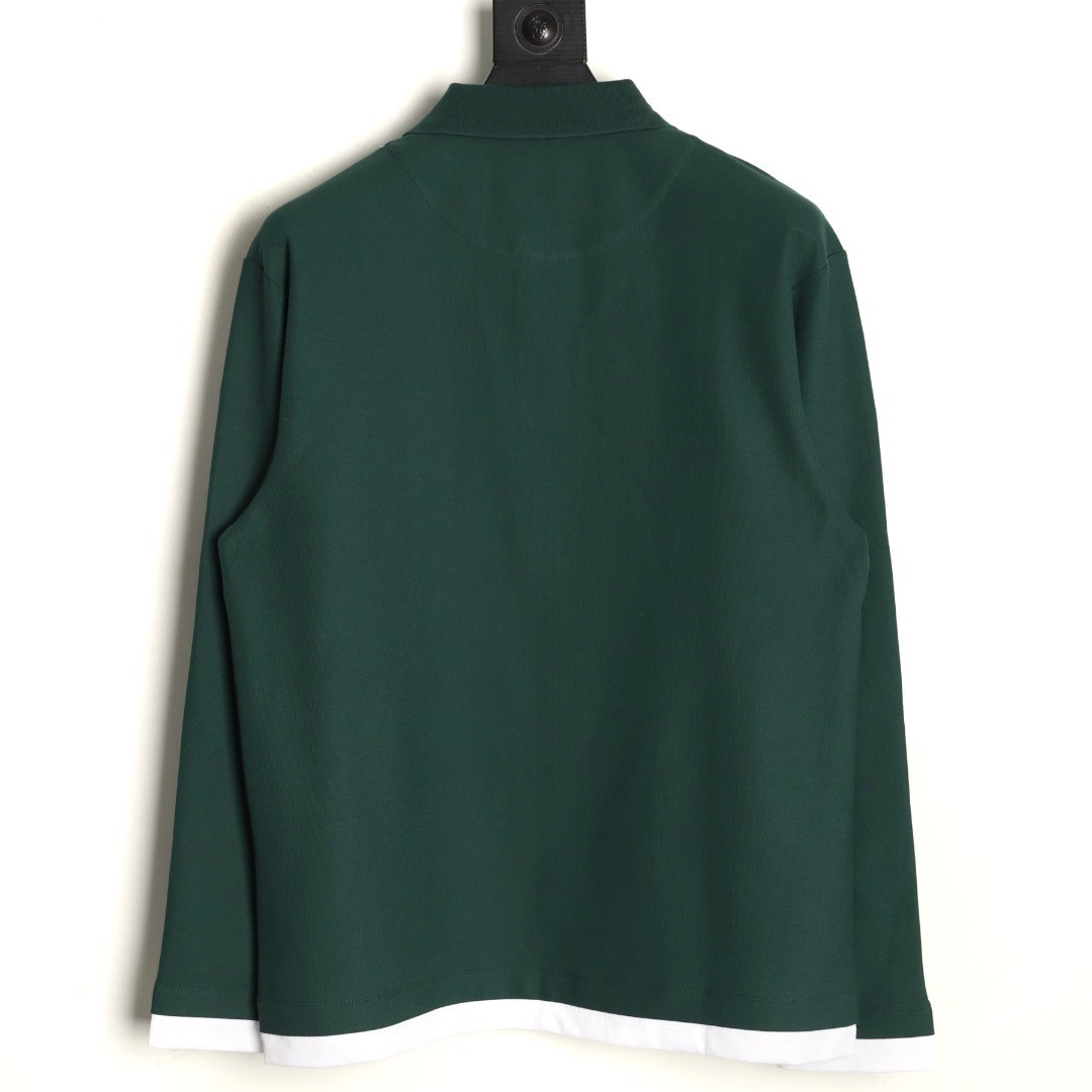 Pra*a Long-sleeved Polo Shirt