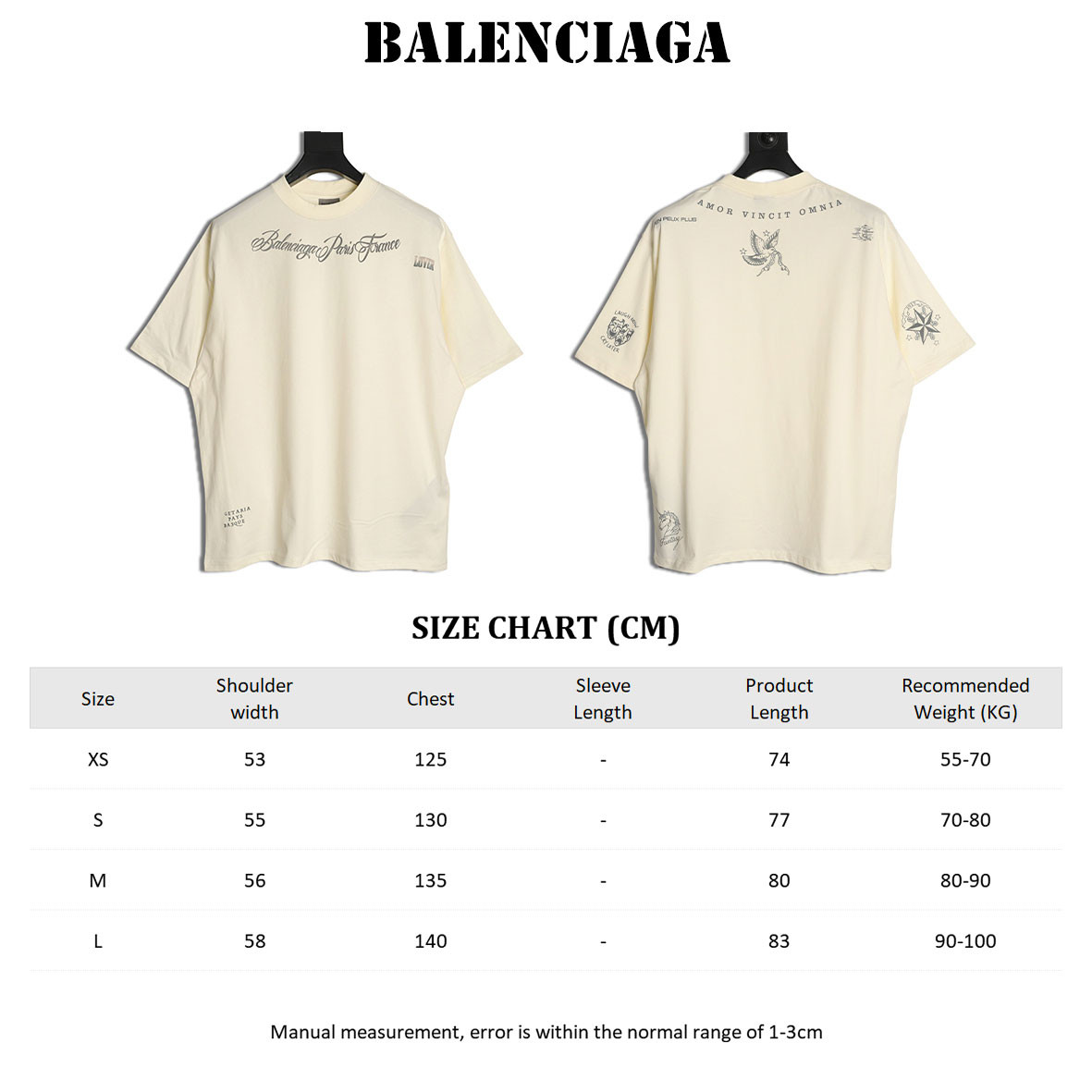 Ba1en*iaga Short-sleeved T-shirt