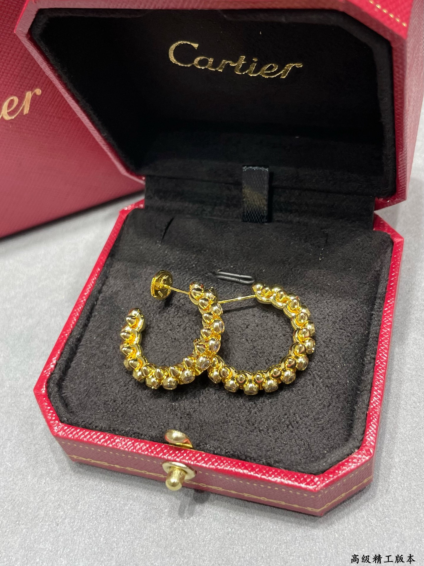 Ca*t1er D1am0nd bullet earrings