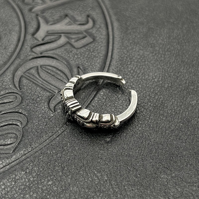 Ch*0me He**ts Open-ended Small Cross Ring