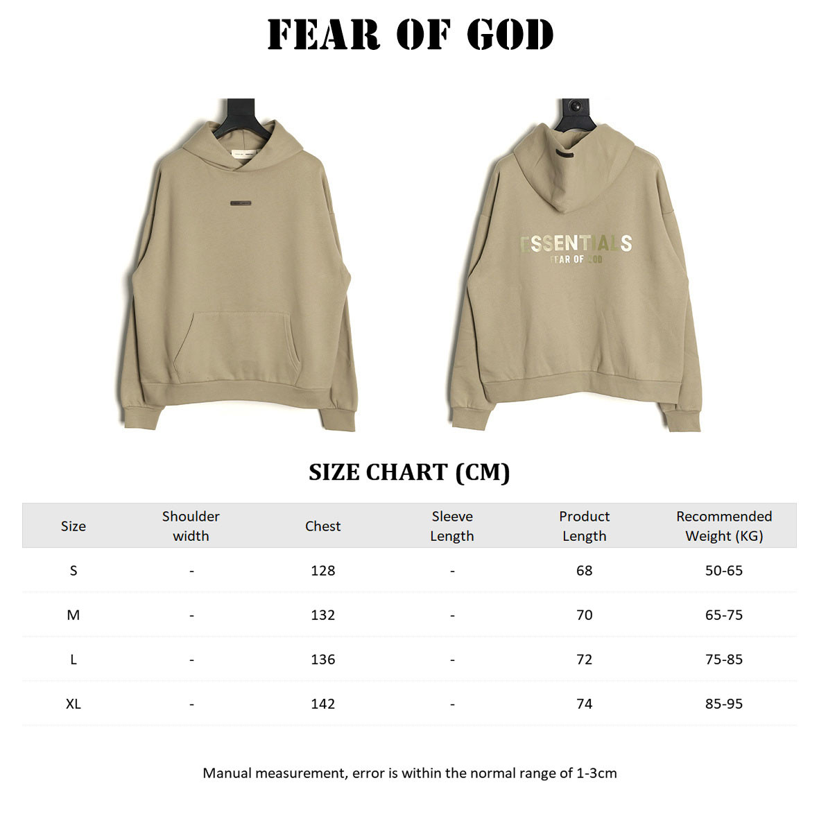 FEAR OF GOD Plush Hoodies Suit