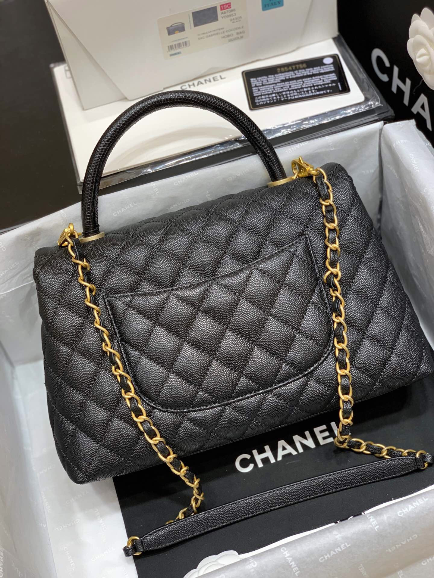Ch**el COCO Handle bag medium 28cm