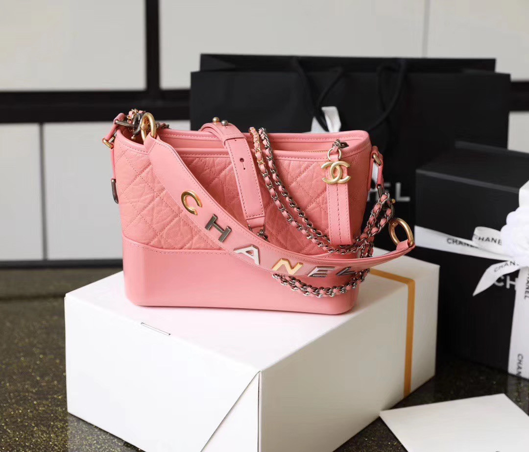 Ch**el Gabrielle medium size 25cm in pink