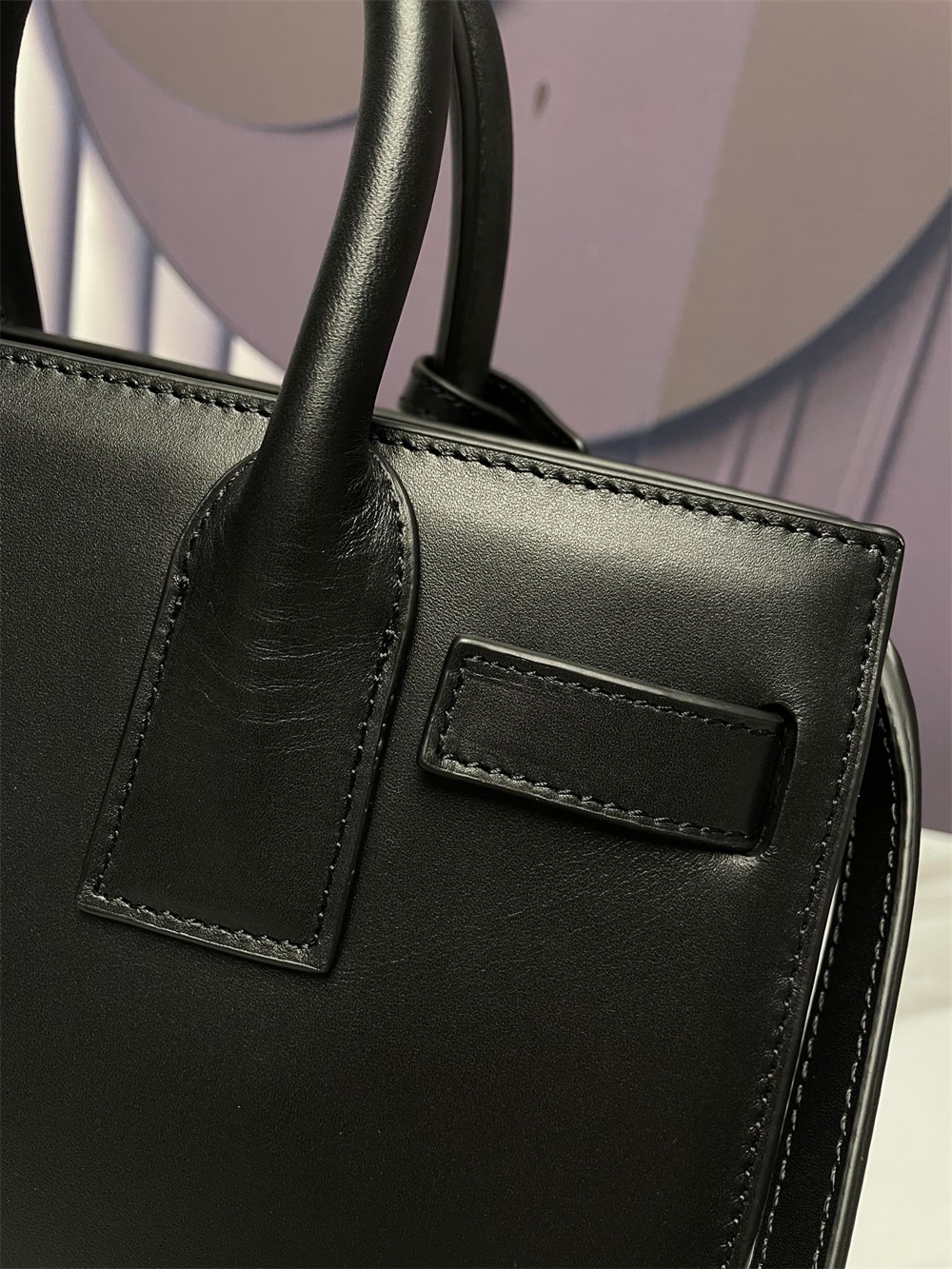 Y51 SAC DE JOUR BABY IN SHINY LEATHER BLACK