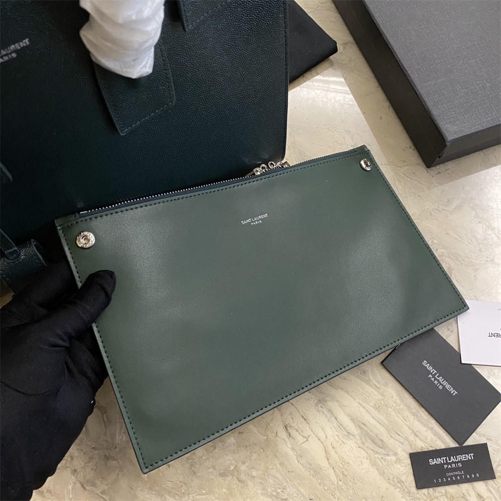 Y51 SAC DE JOUR NANO IN GRAINED LEATHER GREEN