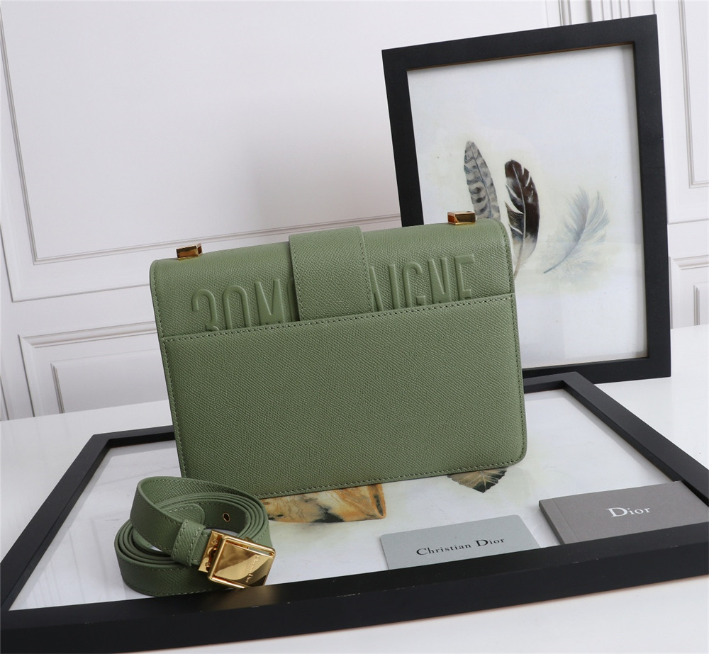 D10r 30 MONTAIGNE CHAIN BAG Grained Green