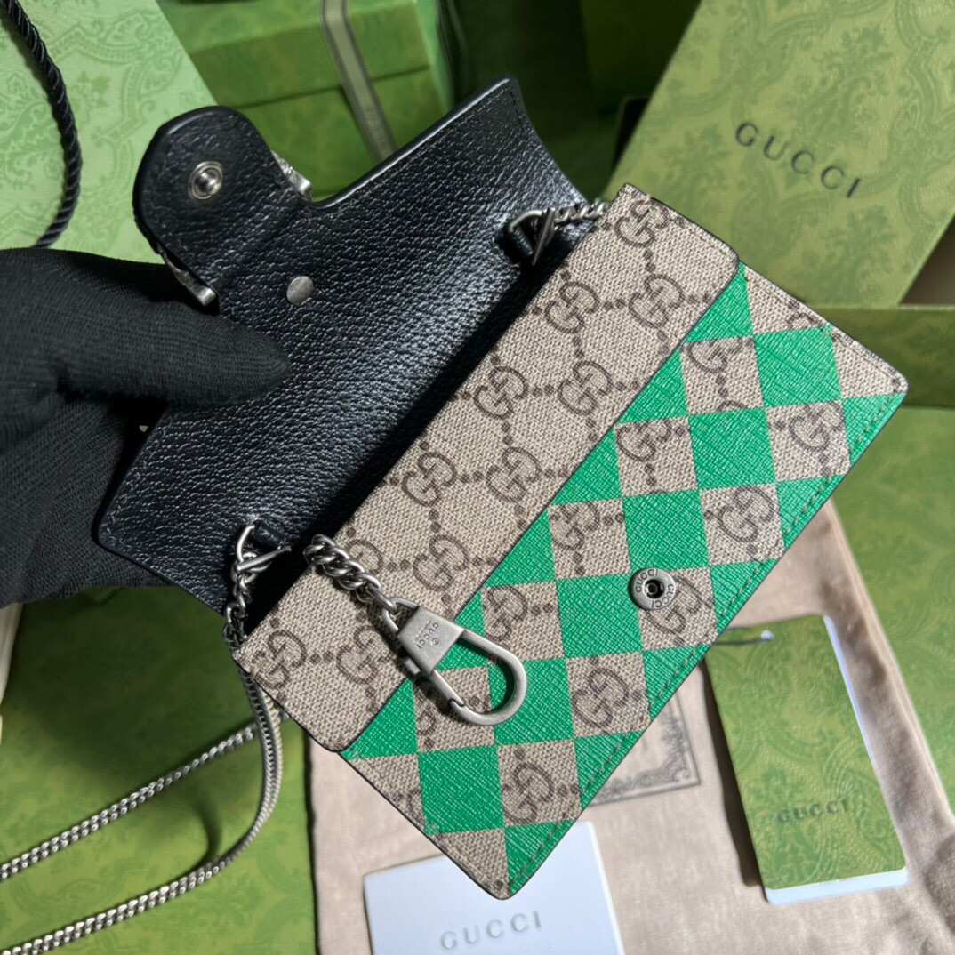 Gvc*1 DIONYSUS GG Svp*me S*pER MINI BAG 6.5"Wx3.9"Hx1.6"D