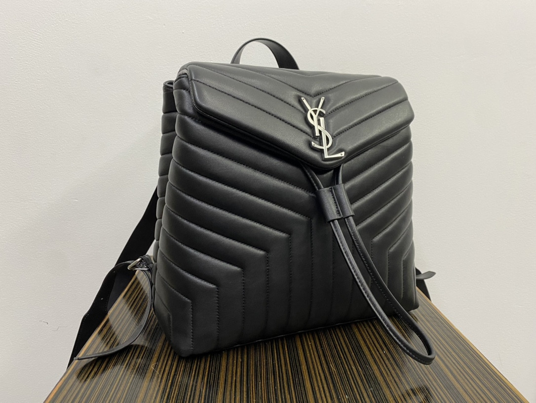 Y51 LOULOU BACKPACK BLACK 33x26x13cm