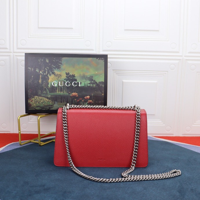 Gvc*1 DIONYSUS SMALL SHOULDER BAG RED 28x18x9cm