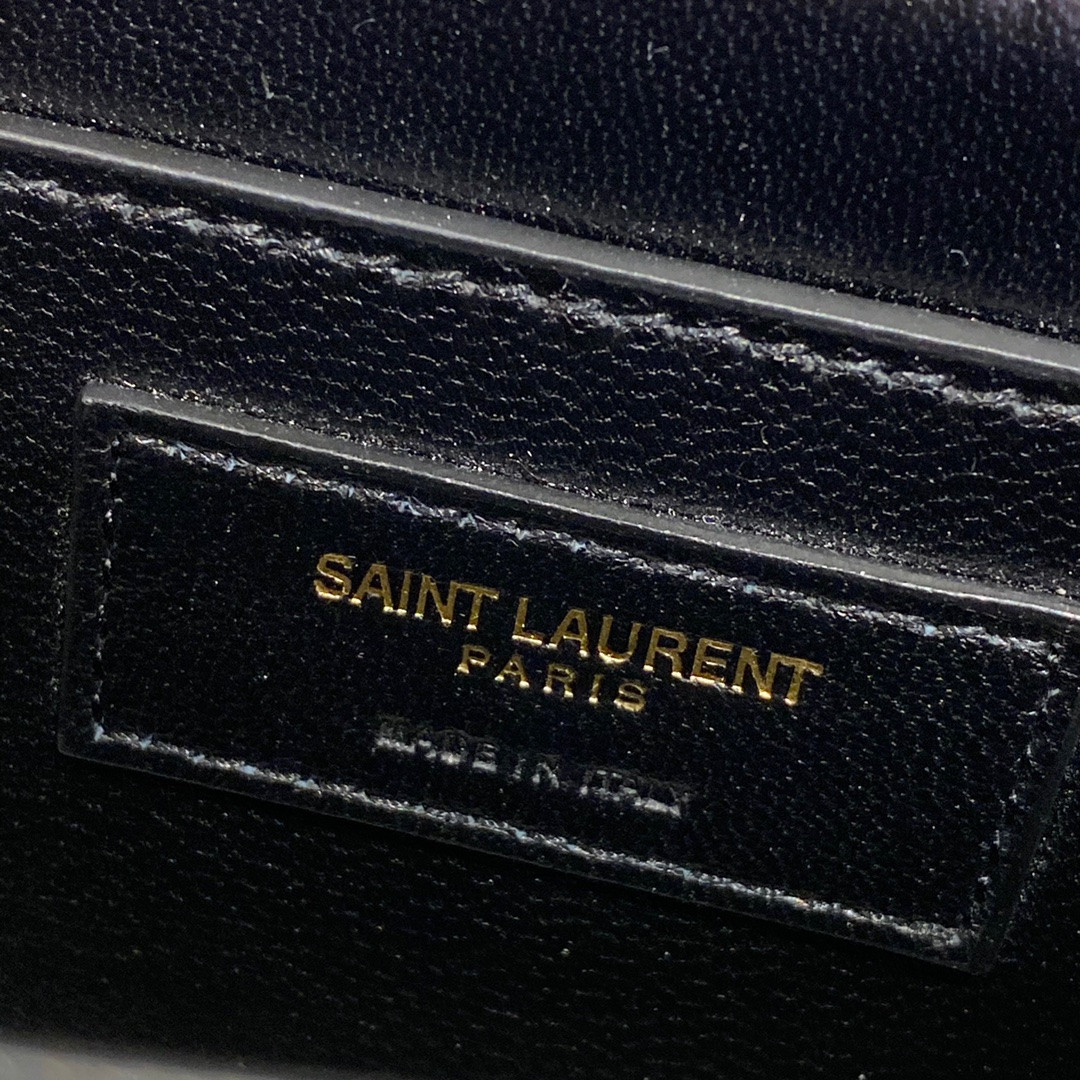 Y51 SOLFERINO SMALL SATCHEL IN BOX Sa1nt Lau*nt BLANC VINTAGE 7.4 X 5.1 X 1.9 INCHES