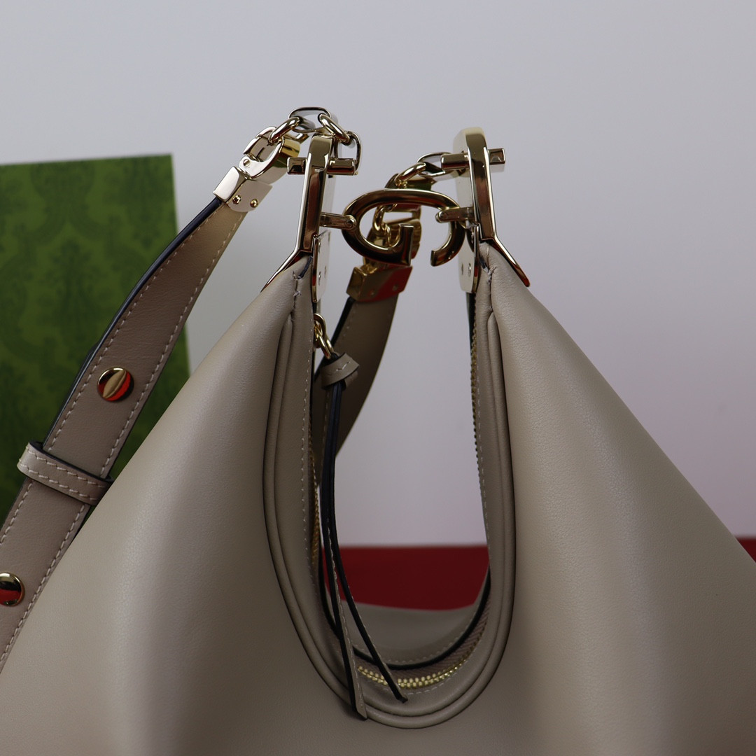 Gvc*1 ATTACHE MEDIUM SHOULDER BAG GRAY 13.8″W x 12.6″H x 2.4″D