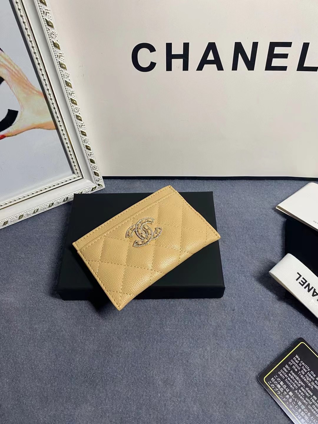 Ch**el CARD HOLDER 11.2×7.5×0.5cm