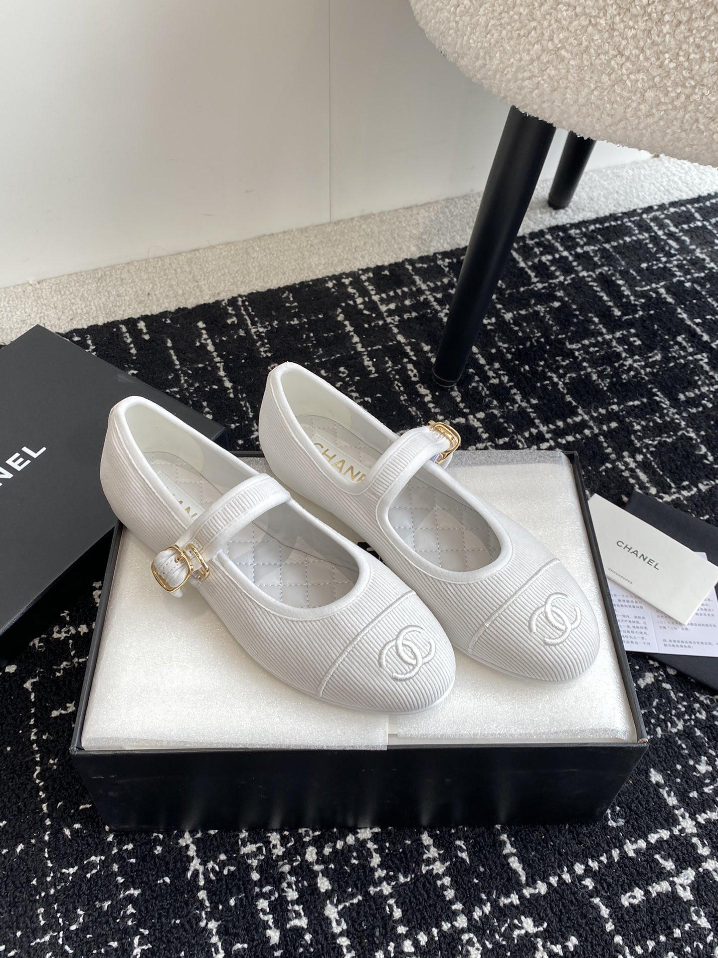 UA Ch**el MARY JANES Cotton & Silk