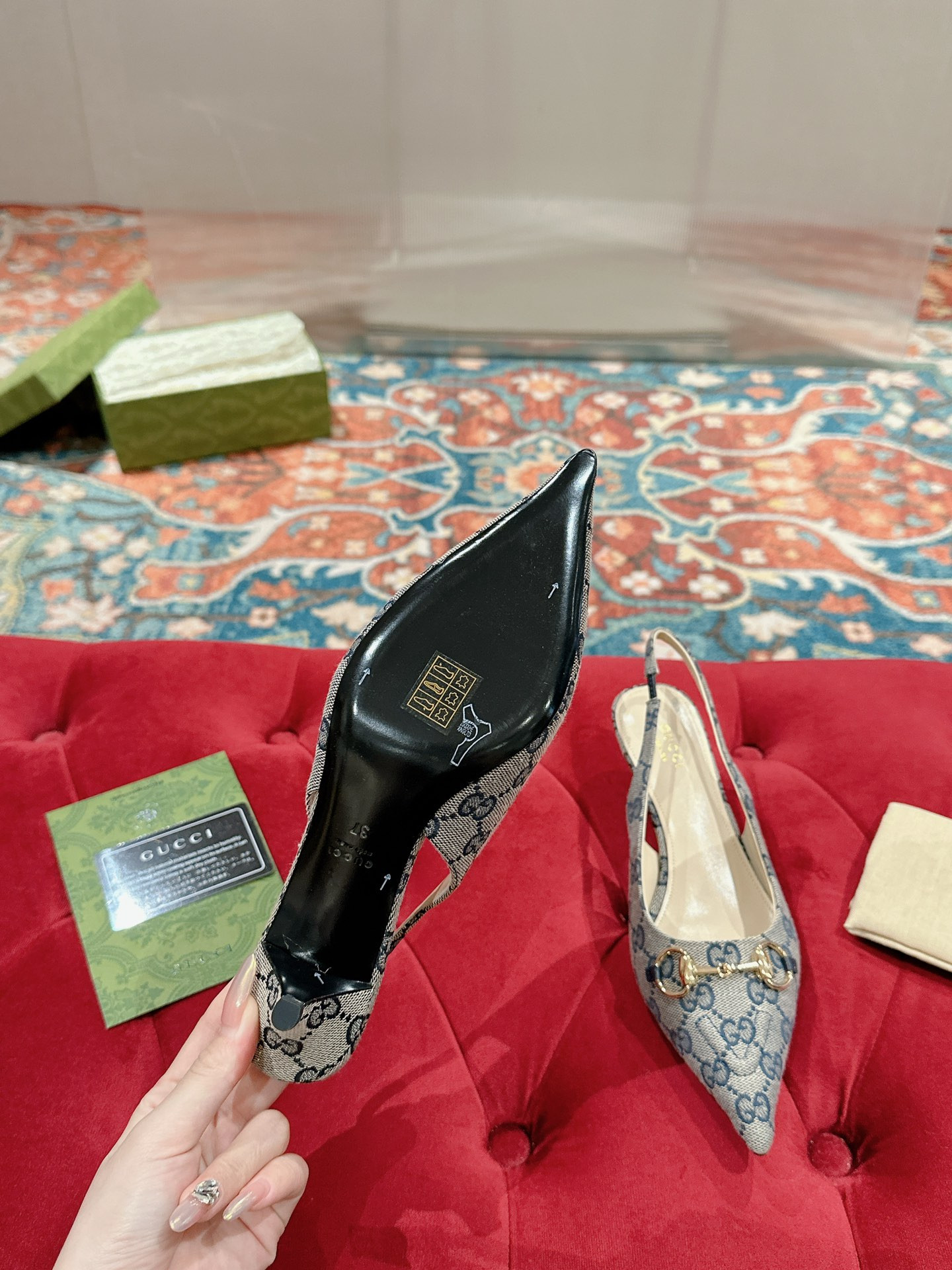 UA Gvc*1 HORSEBIT SLINGBACK PUMP LOW HEEL