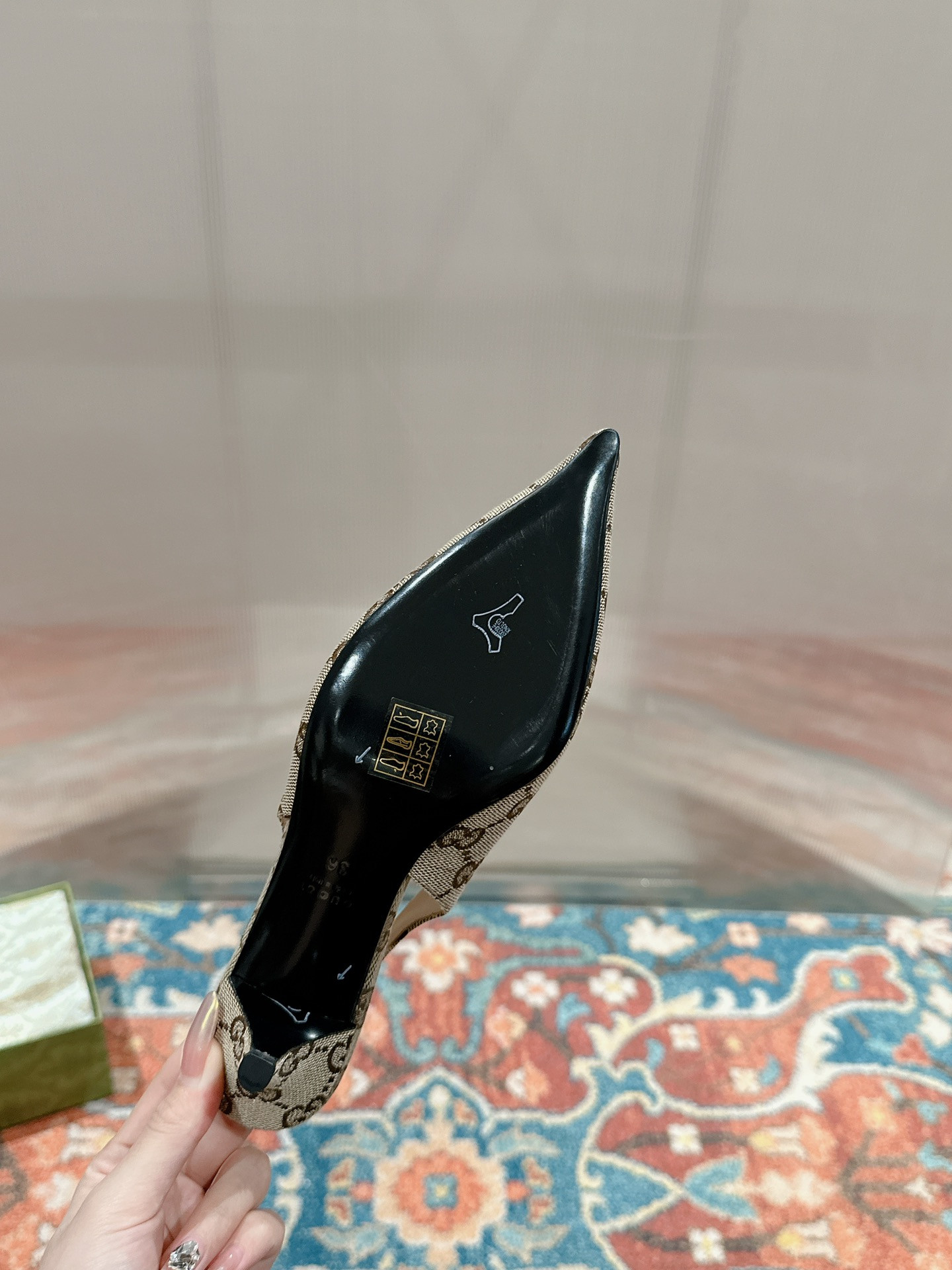 UA Gvc*1 HORSEBIT SLINGBACK PUMP LOW HEEL