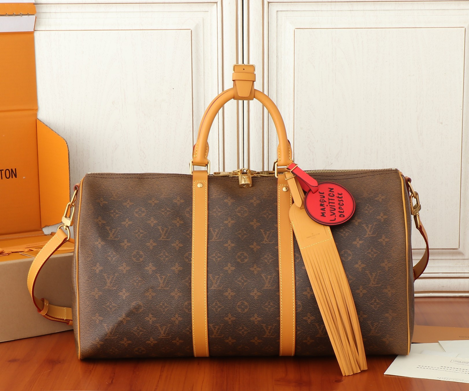LV Keepall Bandoulière 50 24SS Marque L.Vvtt0n Déposée M11541 50x29x23CM