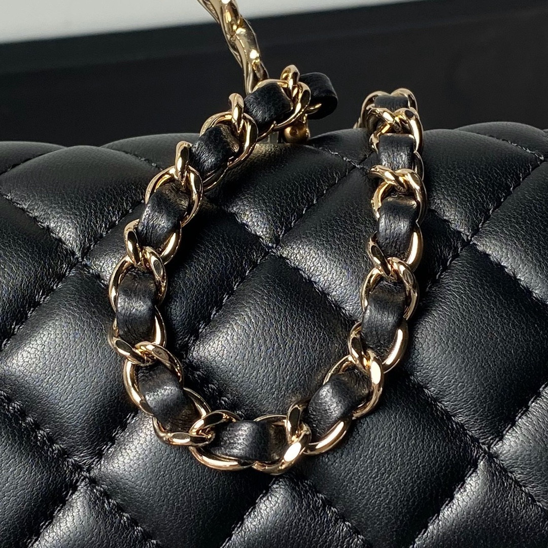 Ch**el 24A Mini Classic Handbag 12 × 20 × 6 cm
