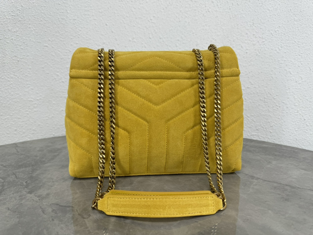 Y51 LOULOU QUILTED SUEDE 23x17x9cm