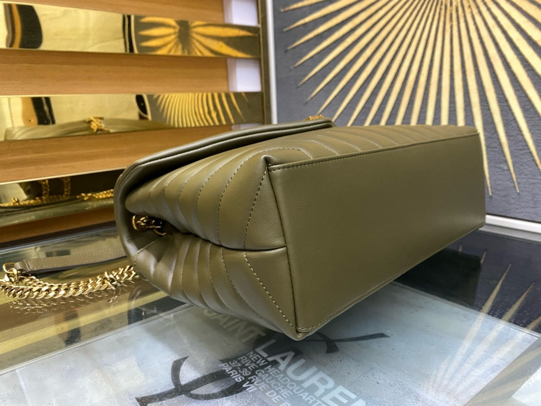 Y51 LOULOU QUILTED LEATHER 32x22x9cm