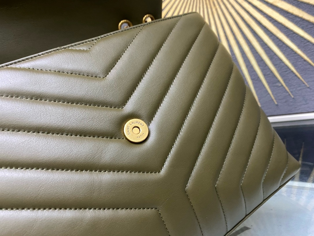 Y51 LOULOU QUILTED LEATHER 32x22x9cm