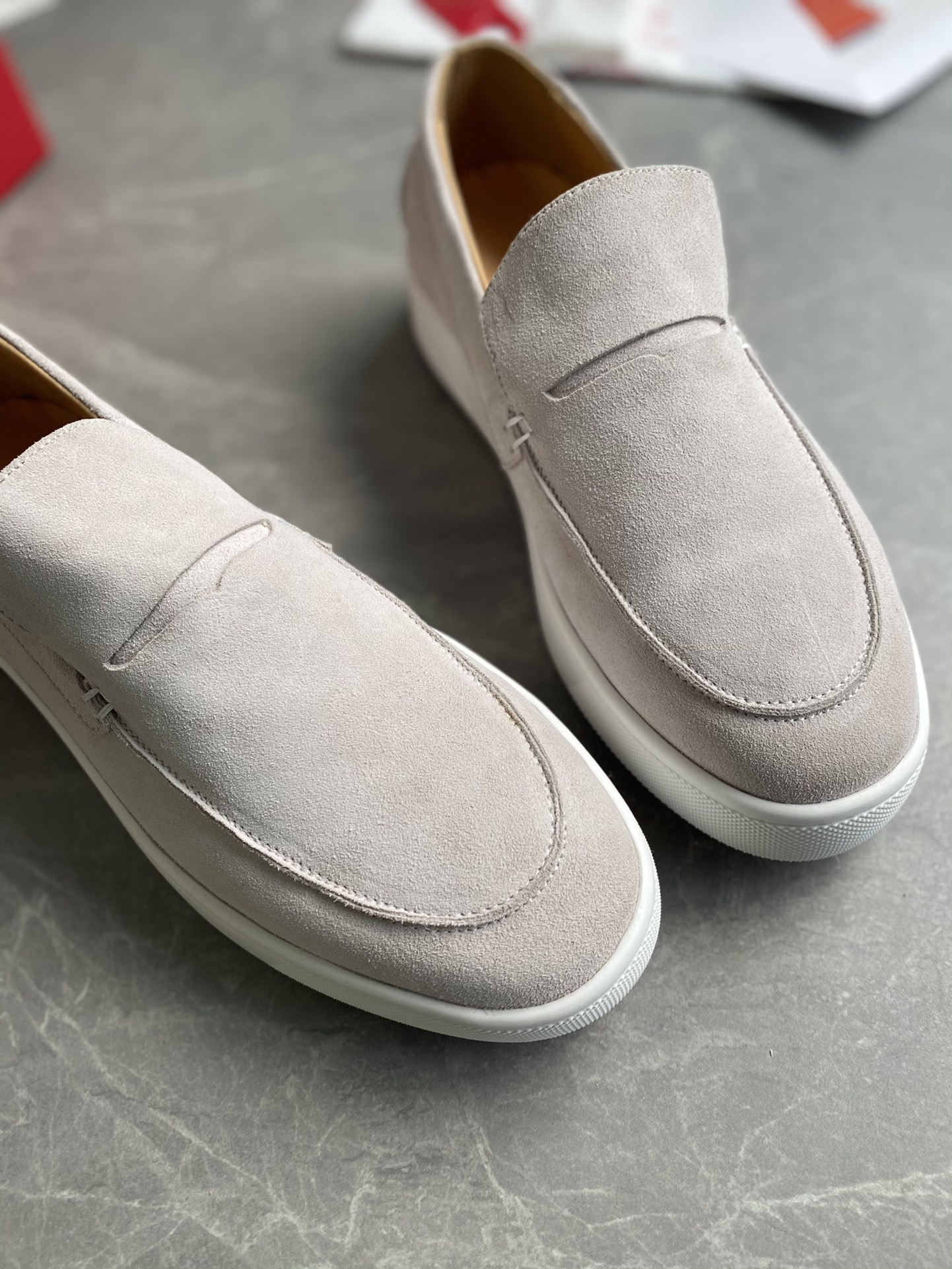 UA Chr1st1an Louboutin thick-soled loafers