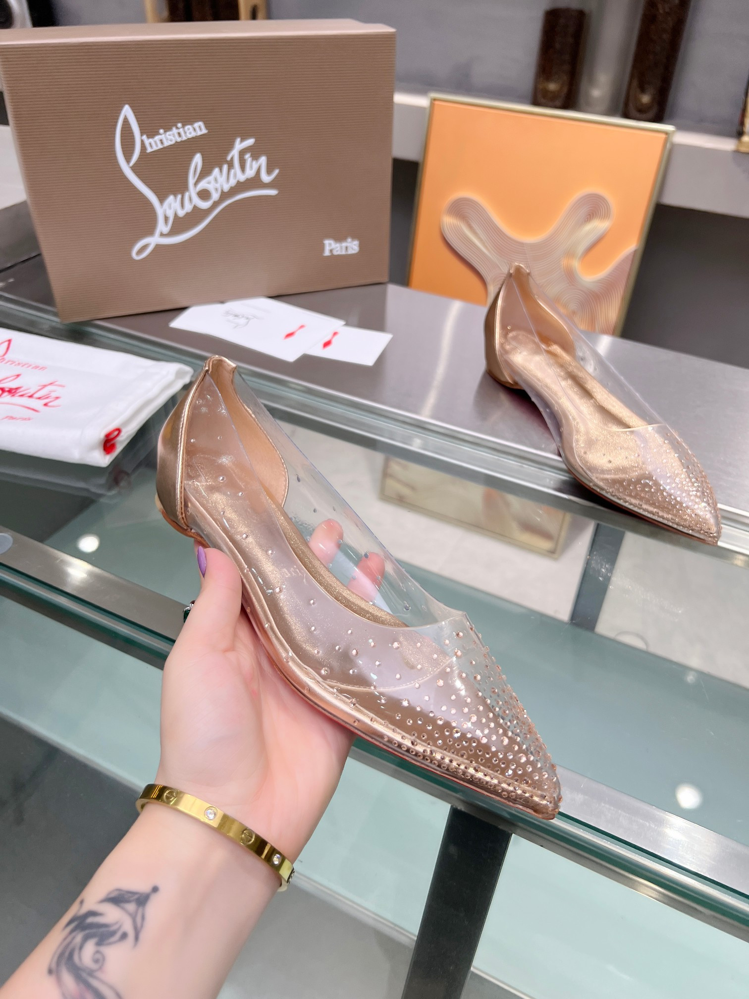 ua chr1st1an louboutin cl red-botT0m shoes