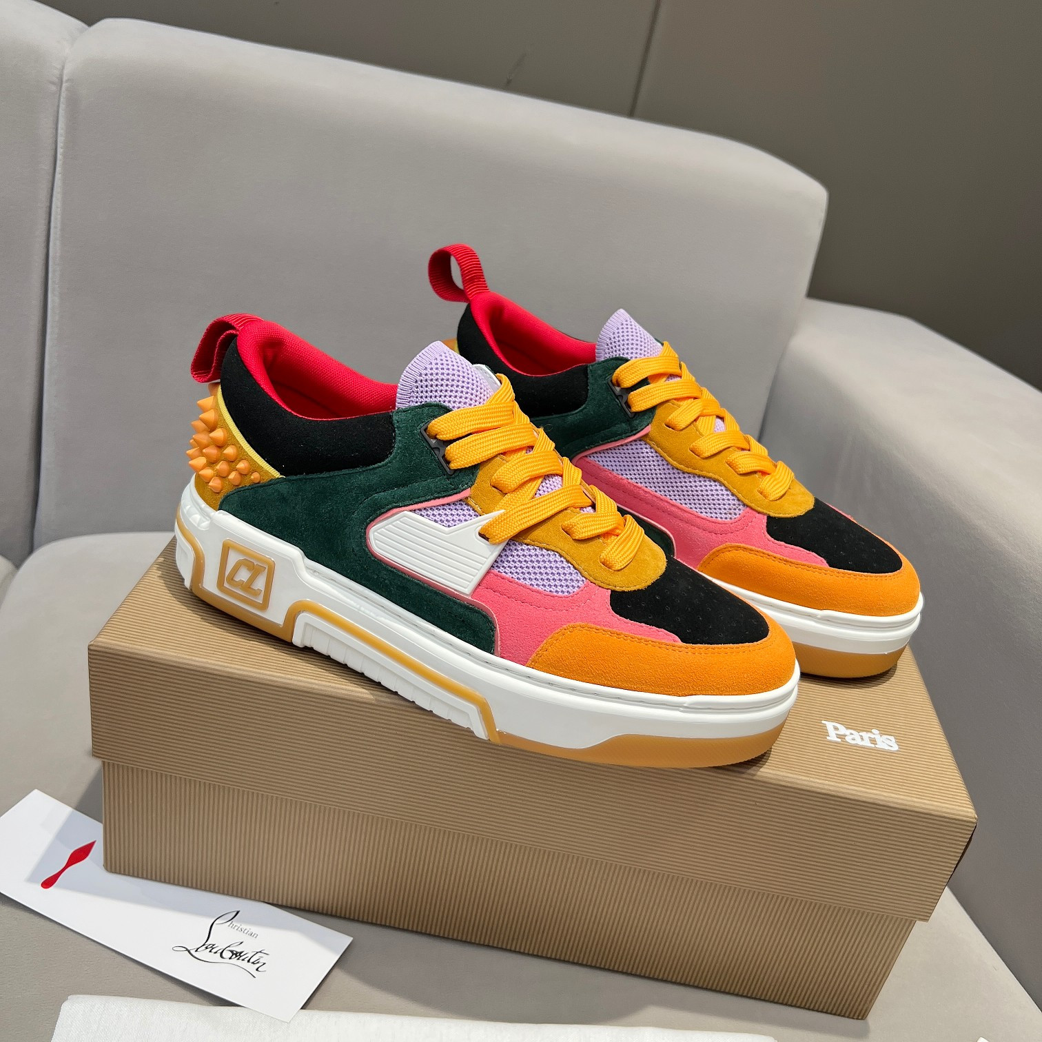 UA Chr1st1an Louboutin 2024 [New]ASTROLOUBI Unisex Thick-Soled Sneakers