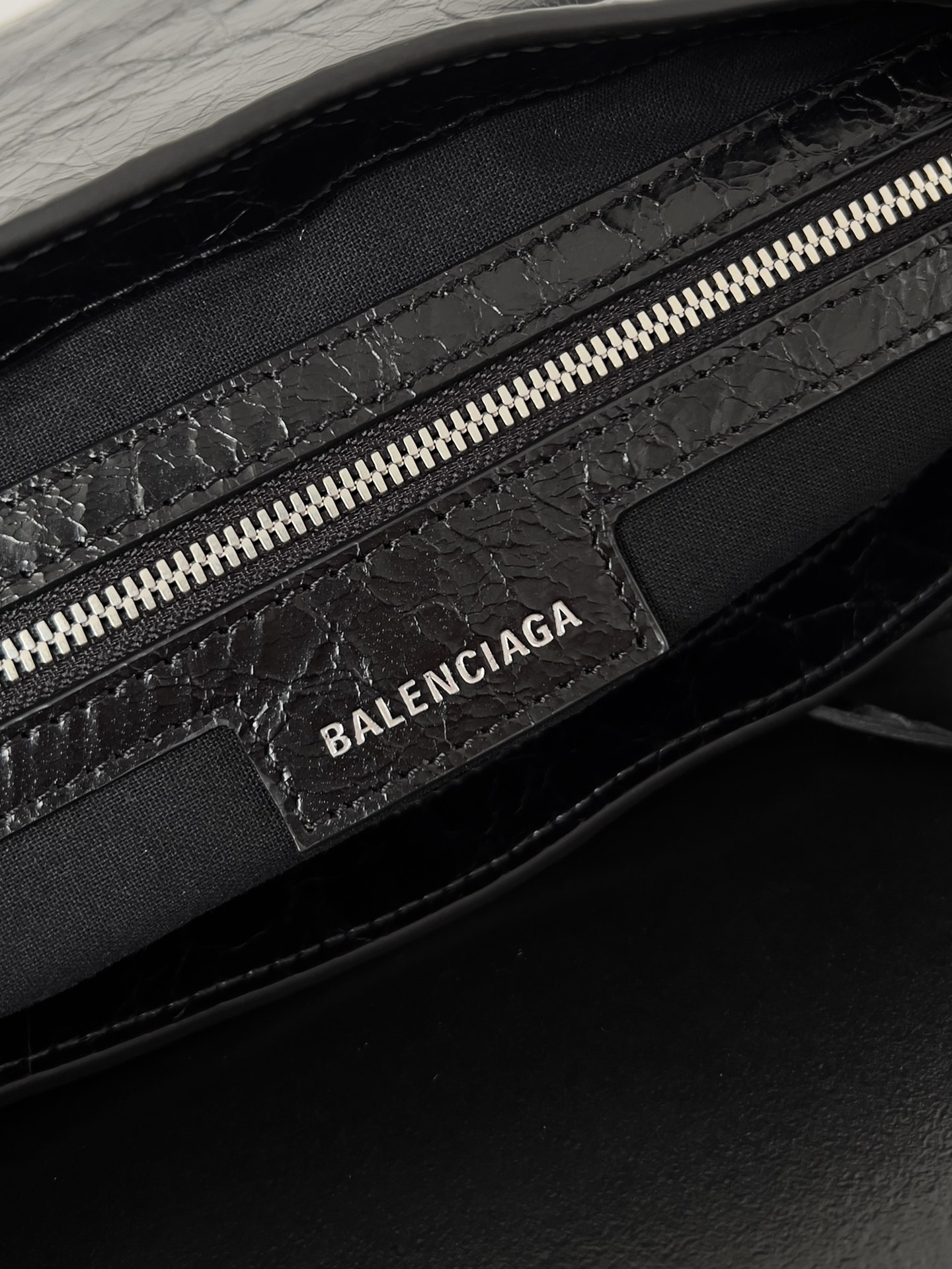 Ba1en*iaga le cagole mini flap bag in black 24 x 14 x 5 cm