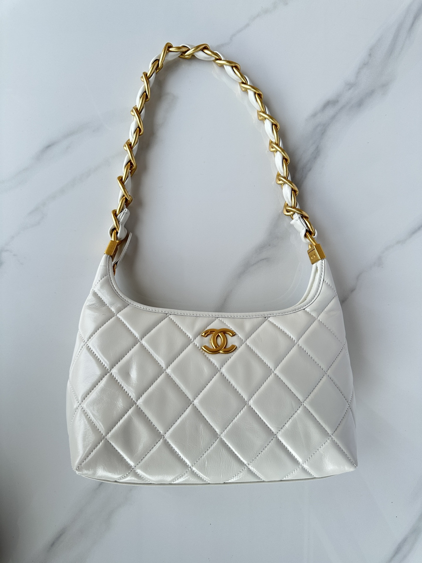 Ch**el Hobo Handbag 30×35×9cm