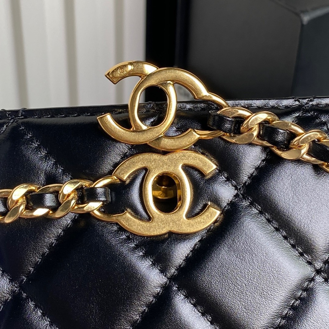 Ch**el 24K Handbag 13×27×7cm
