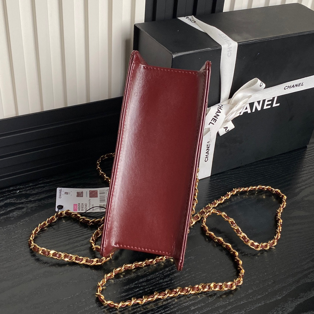 Ch**el 24K Handbag 16×21×7cm