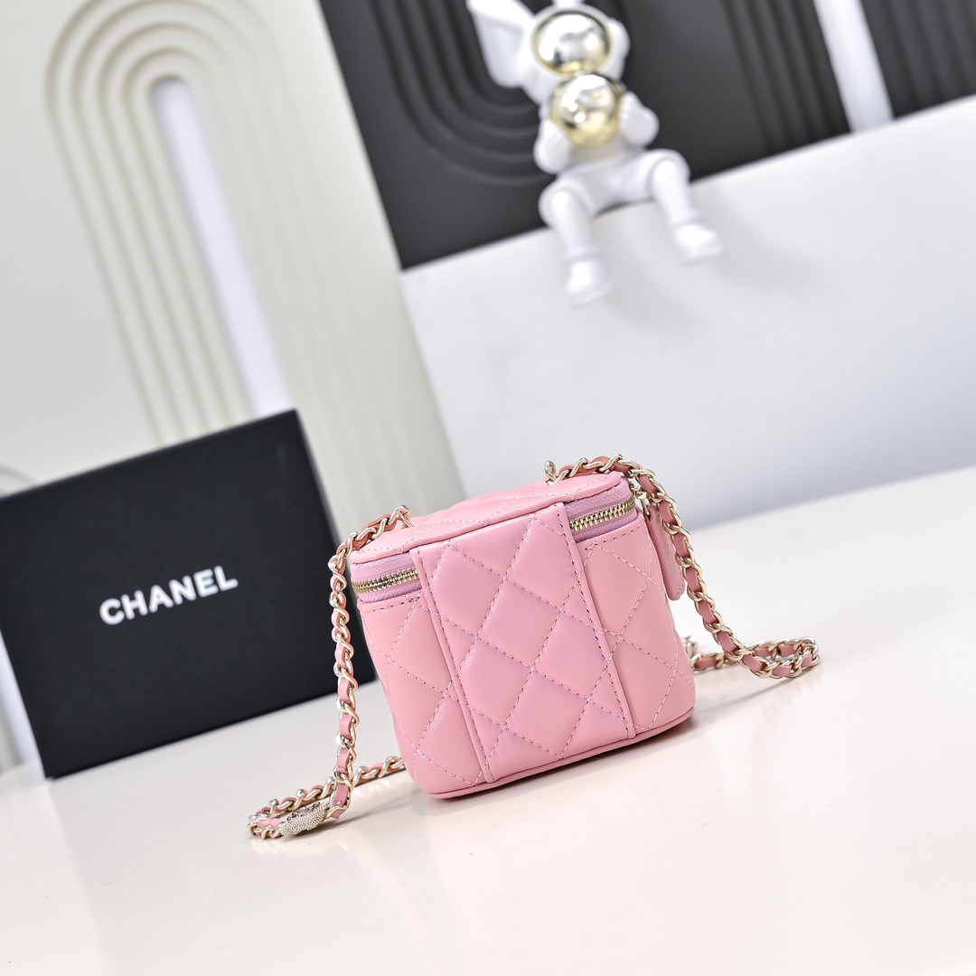 Ch**el Small Vanity with Chain 8.5x11x7cm