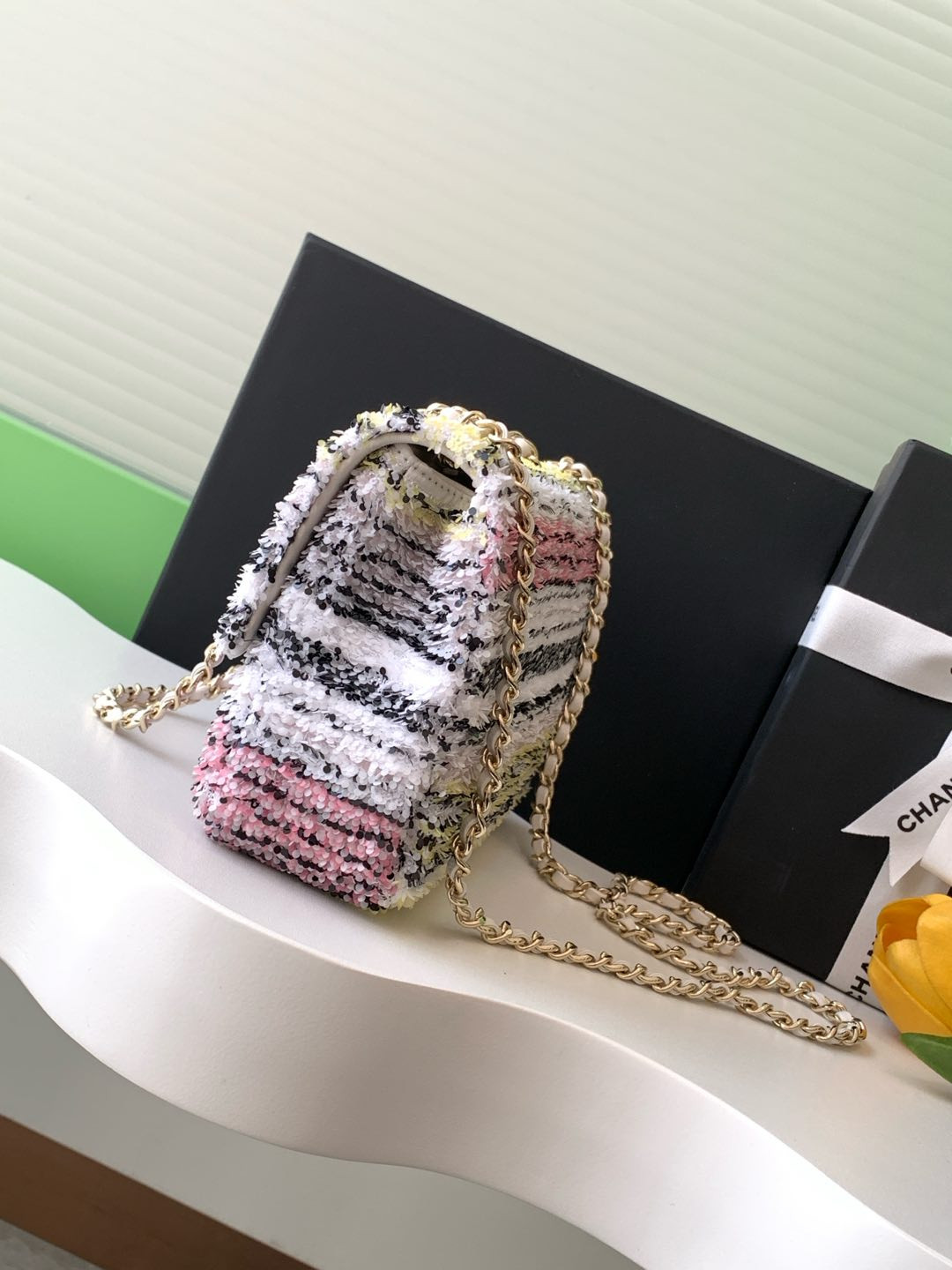 Ch**el Flap Bag 14x21x8cm