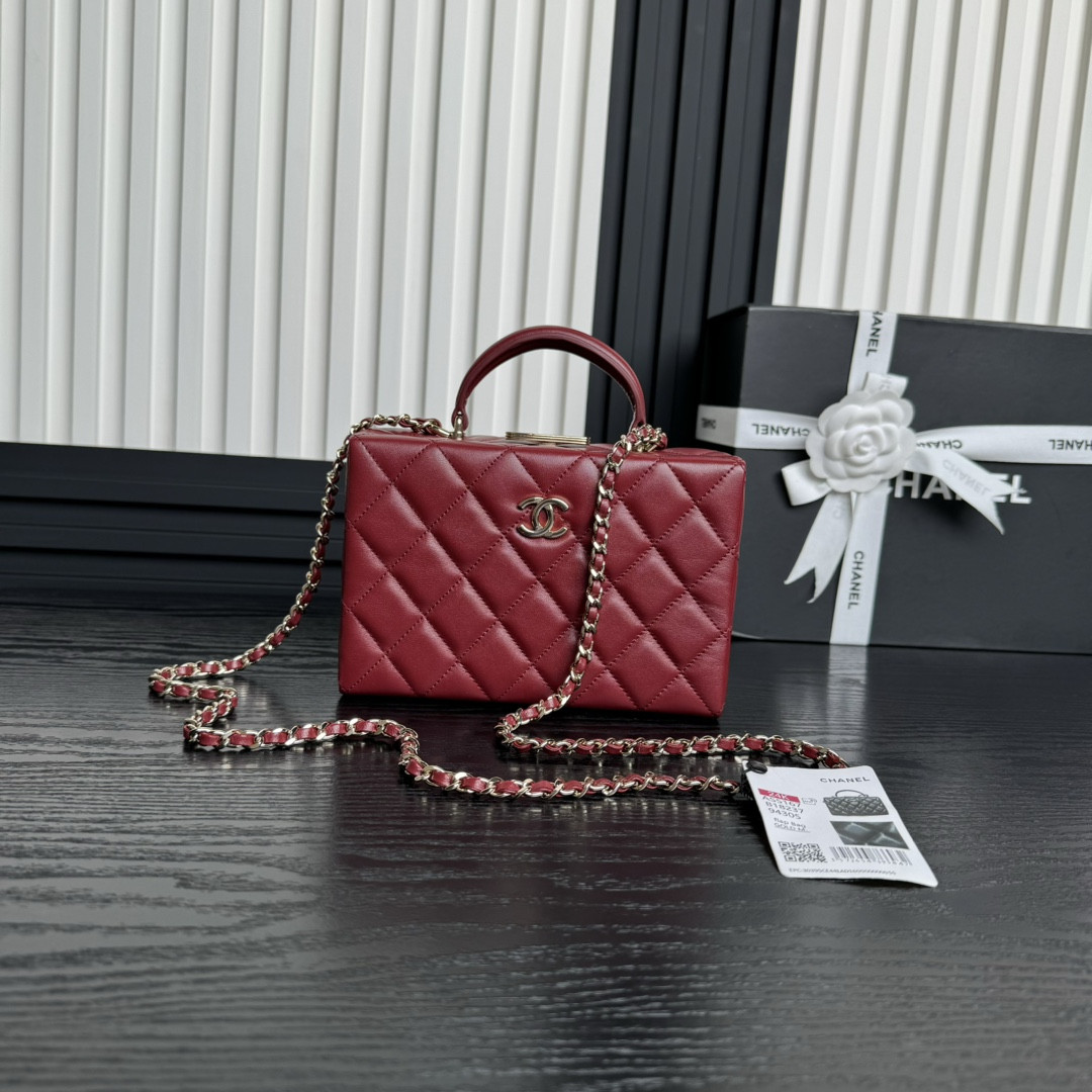 Ch**el Small Box Bag 12.5x18x6.5cm