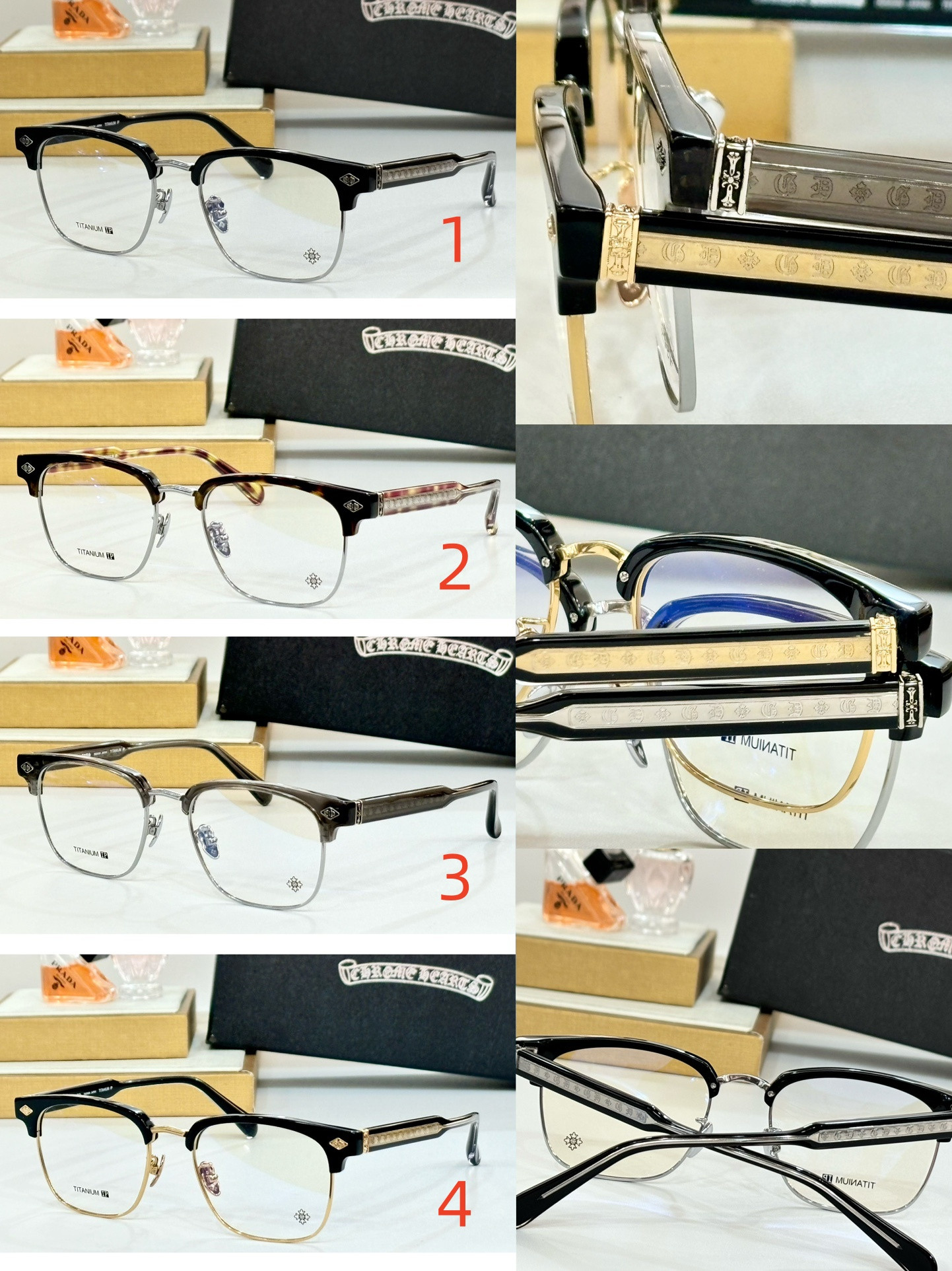 Ch*0me He**ts Glasses CH5704