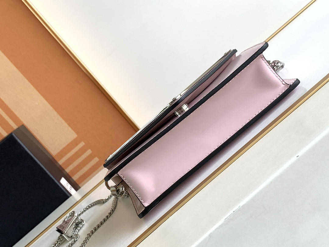 Pra*a Brushed Leather Shoulder Bag 17x 9.5x3.5cm