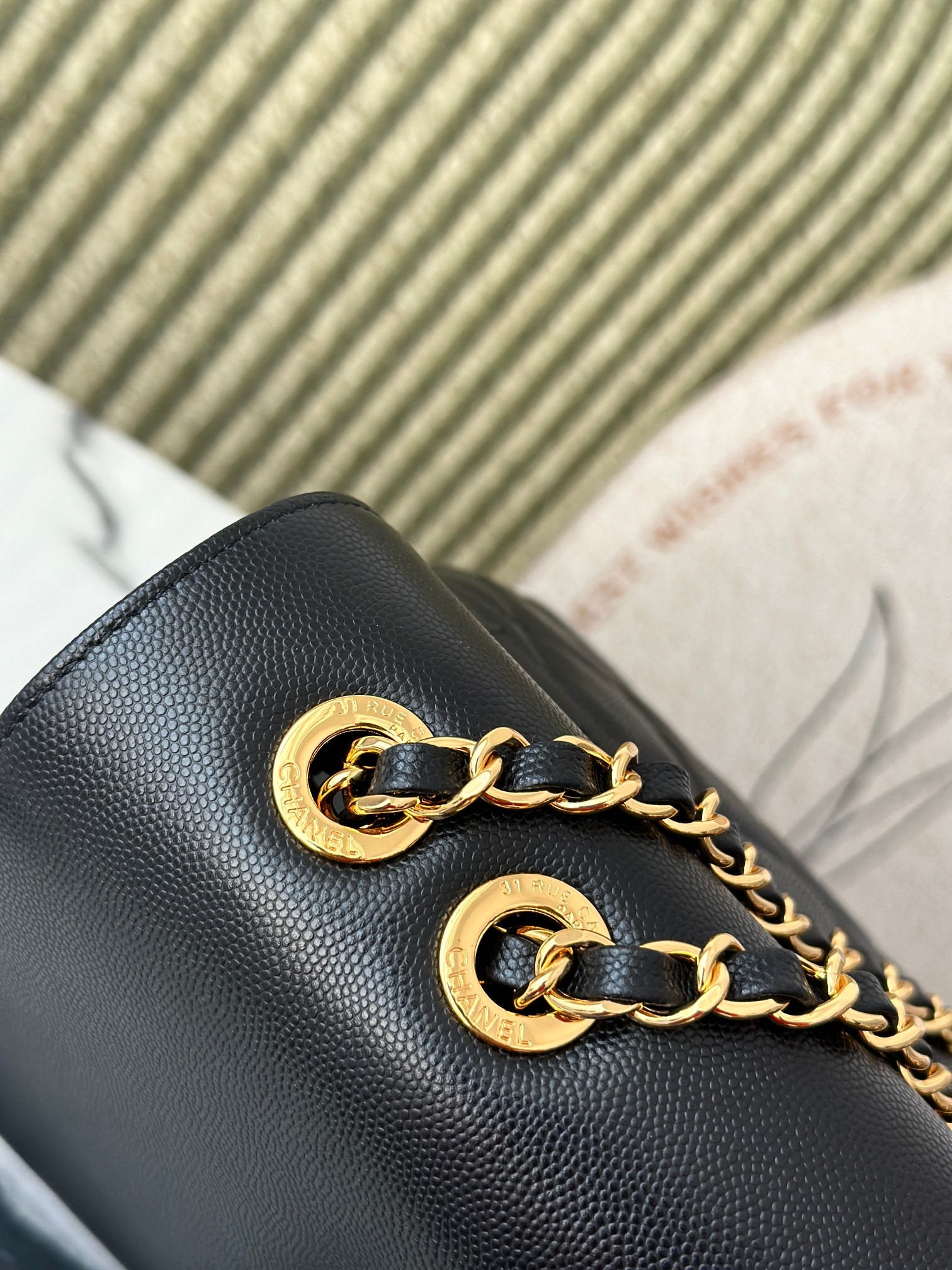 Ch**el shoulder chain bag  33x11x23cm