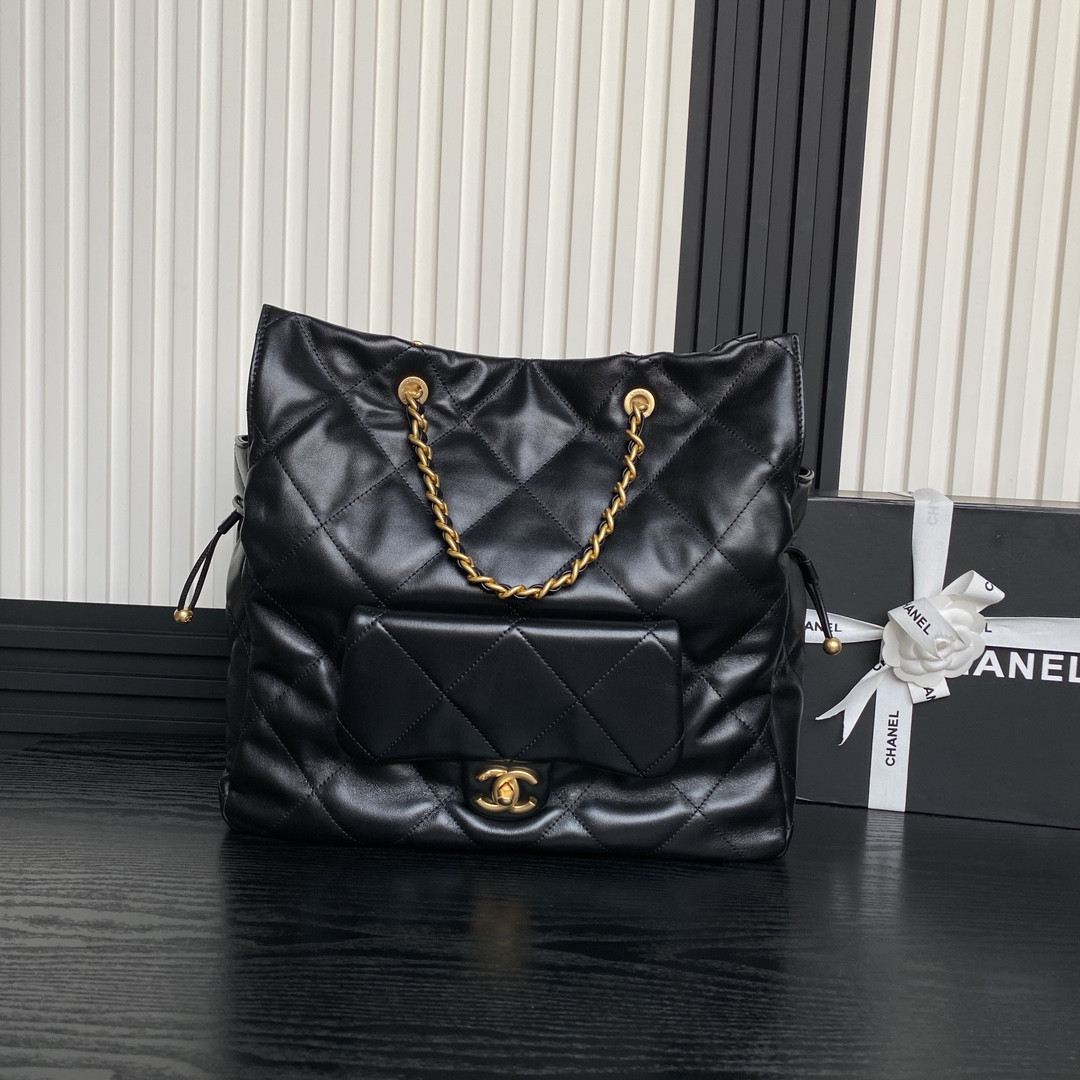 Ch**el 25C Shopping Tote Handbag 34x36x12cm