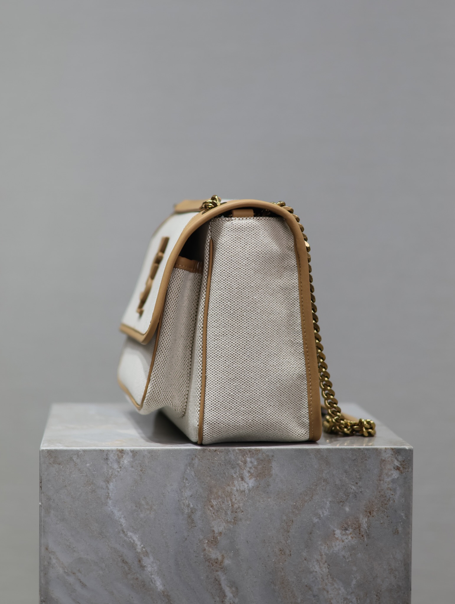 Y51 NIKI MEDIUM IN Calfskin Cotton and Linen 28x20x8.5cm